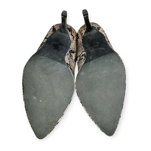 CANDIE'S BLACK & GRAY SNAKE PRINT HEELS SZ.7 EUC. - Picture 6 of 7